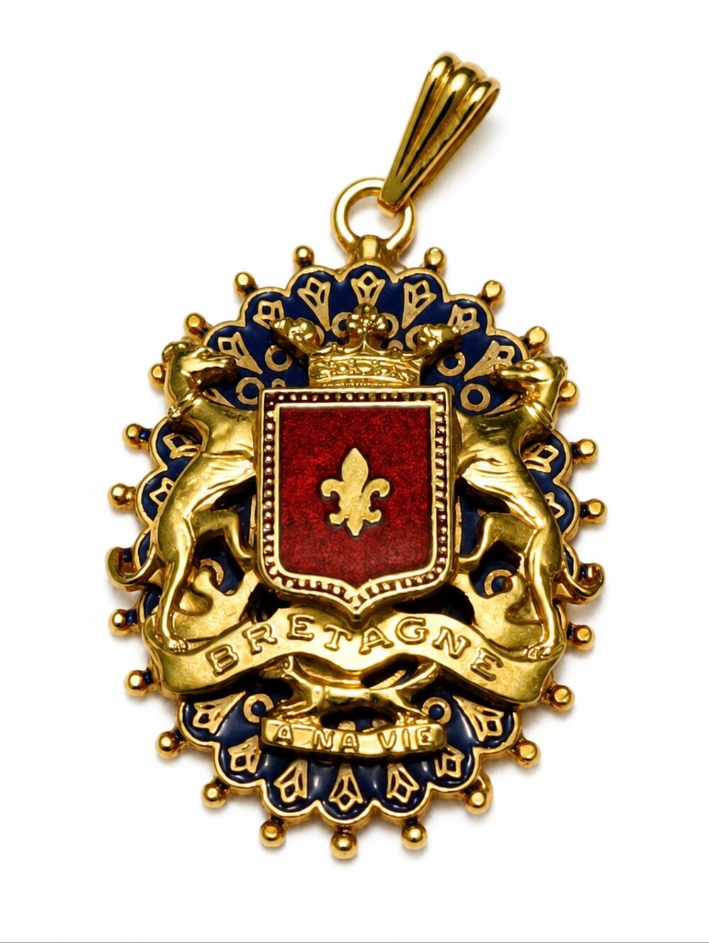 BRETAGNE A MA VIE CREST Enamel Shield